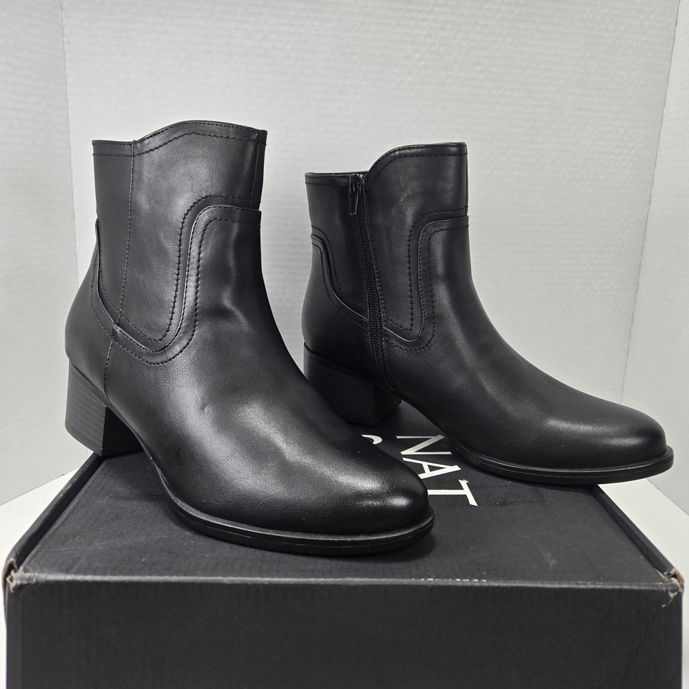 Naturalizer Kelby Black Western Cowgirl Ankle Boots Booties Women's Size 9